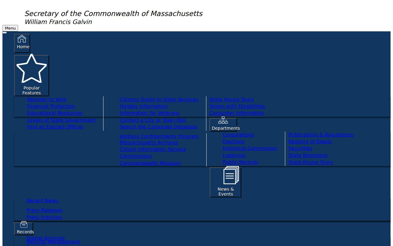 Lynn neighbors Massachusetts Corporations search filing-context controls